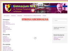Tablet Screenshot of gimnazjum.raszyn.pl